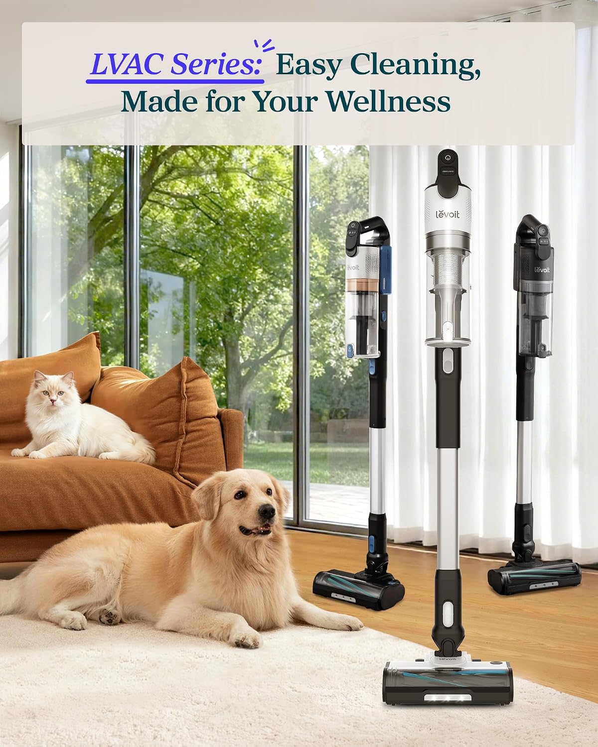 Levoit Cordless Vacuum Cleaner, Anti-Tangle for Pet Hair, Up to 50 Minutes - Image 7